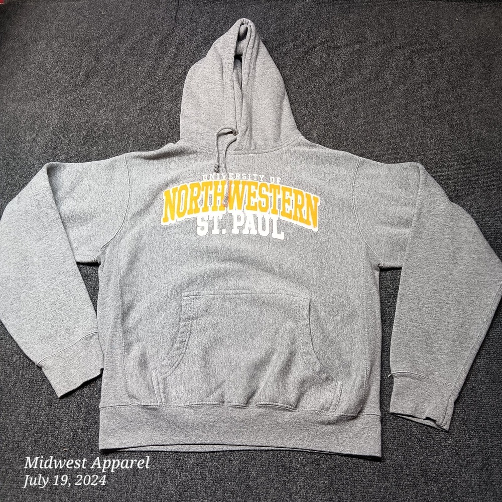Vintage University of Northwestern St. Paul Hoodie Pro Weave 90s Sweatshirt